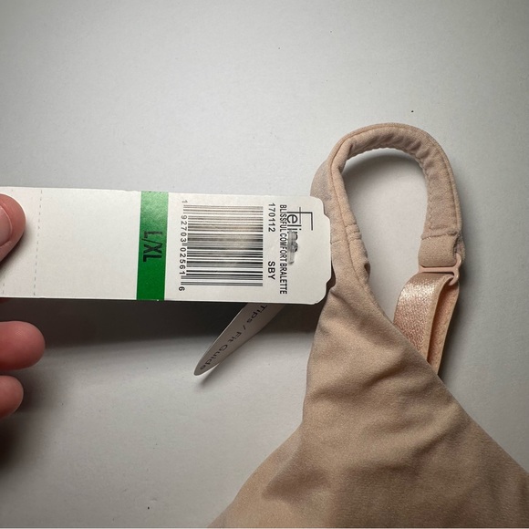 NWT Felina Nude/Tan Blissful Comfort Bralette Size L/XL - Picture 4 of 9